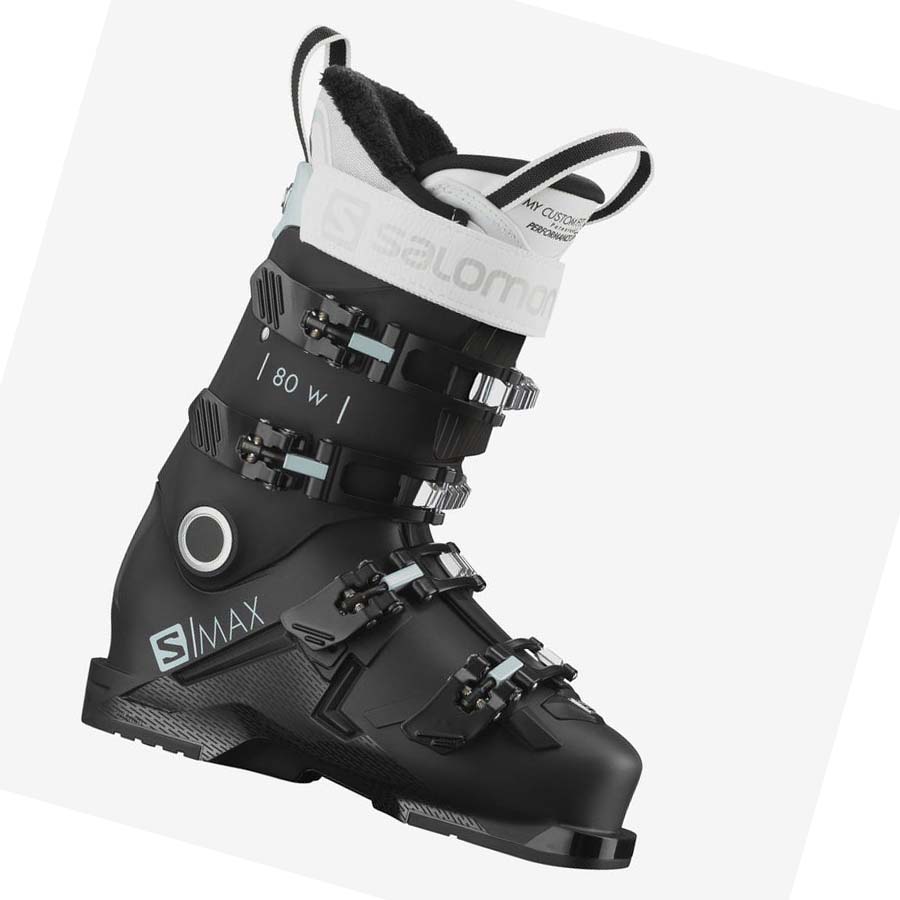 Salomon S/MAX 80 Kadın Kayak Botu Siyah Beyaz | TR 2078XYU